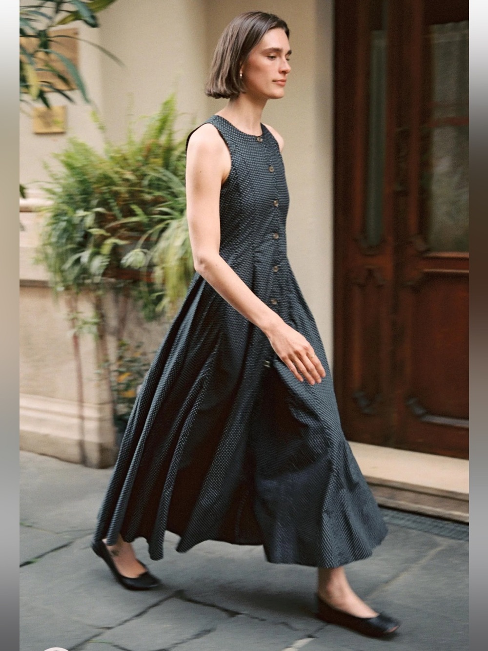 NWT Christy Dawn The Indra Dress in Noir Dot - Picture 2 of 12